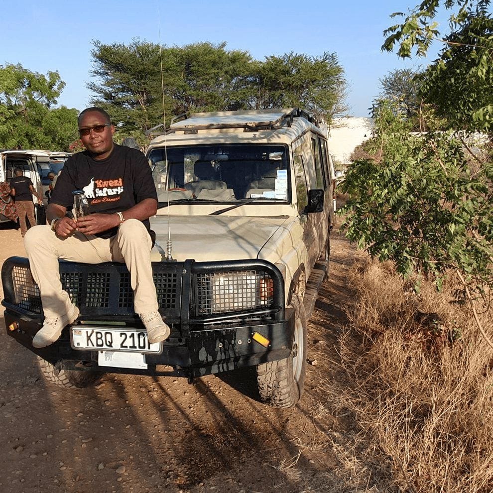 One of Kwezi Safaris top safari guides, Chege