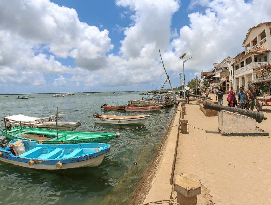A view of the ocean while in Fort Jesus.