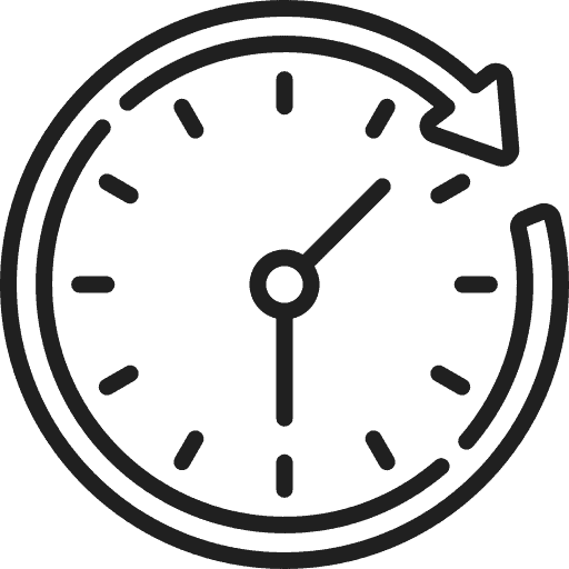 Duration icon representing the length of time.