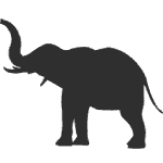 An elephant icon.